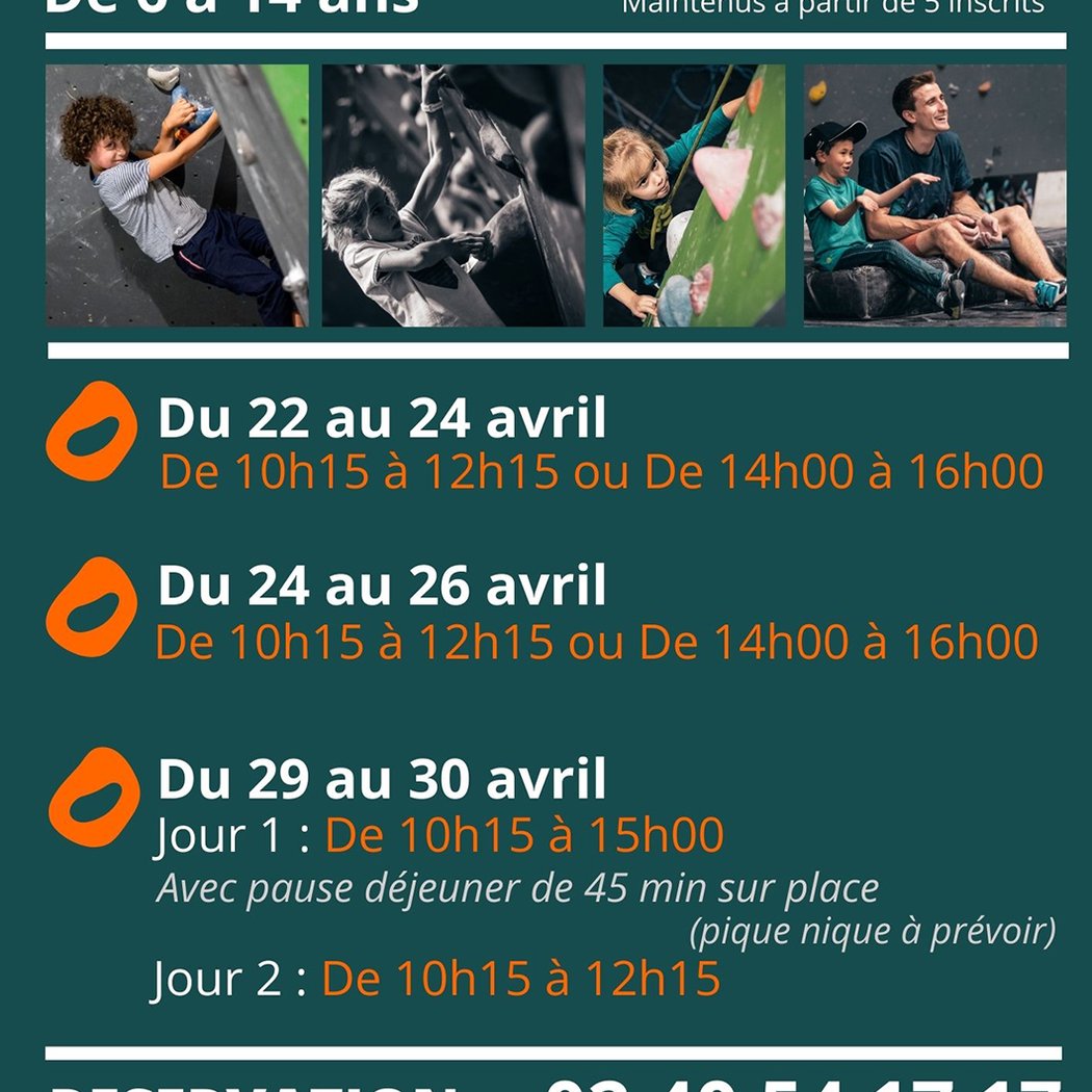 Stage d’escalade enfant 1