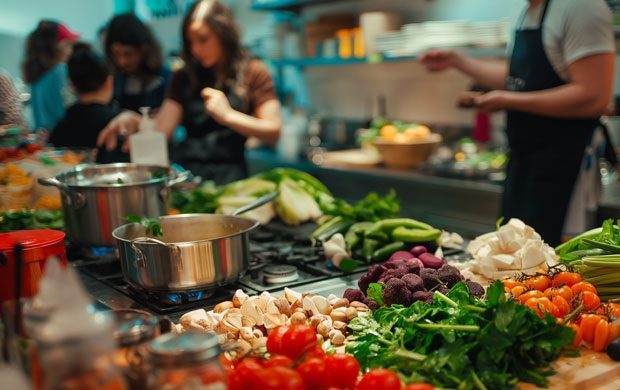 Cuisine solidaire, maraude du Méridien 1