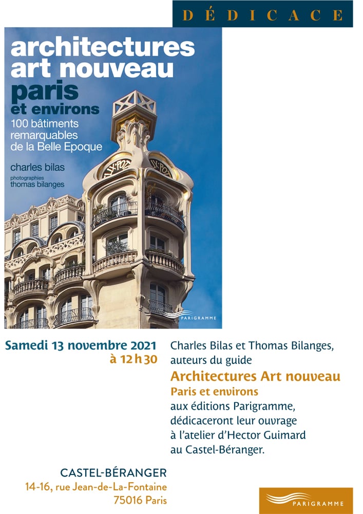 Dédicace du livre Architectures Art nouveau 1