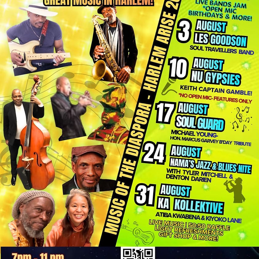 August 2026 NAMA's WEEKLY Monday Nite Jams