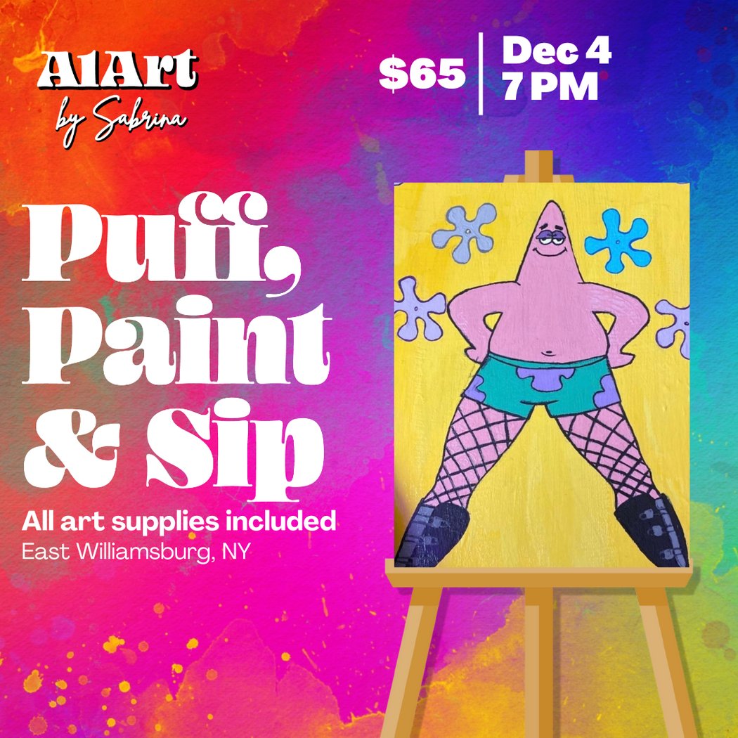 Puff, Paint and Sip Art Studio 1