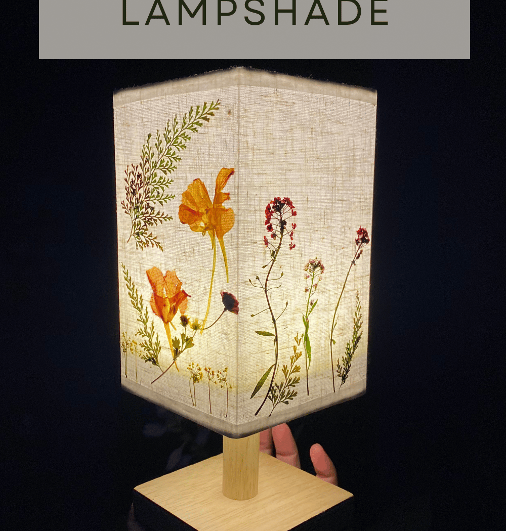 Pressed Flower Lamp or Lantern Workshop 1