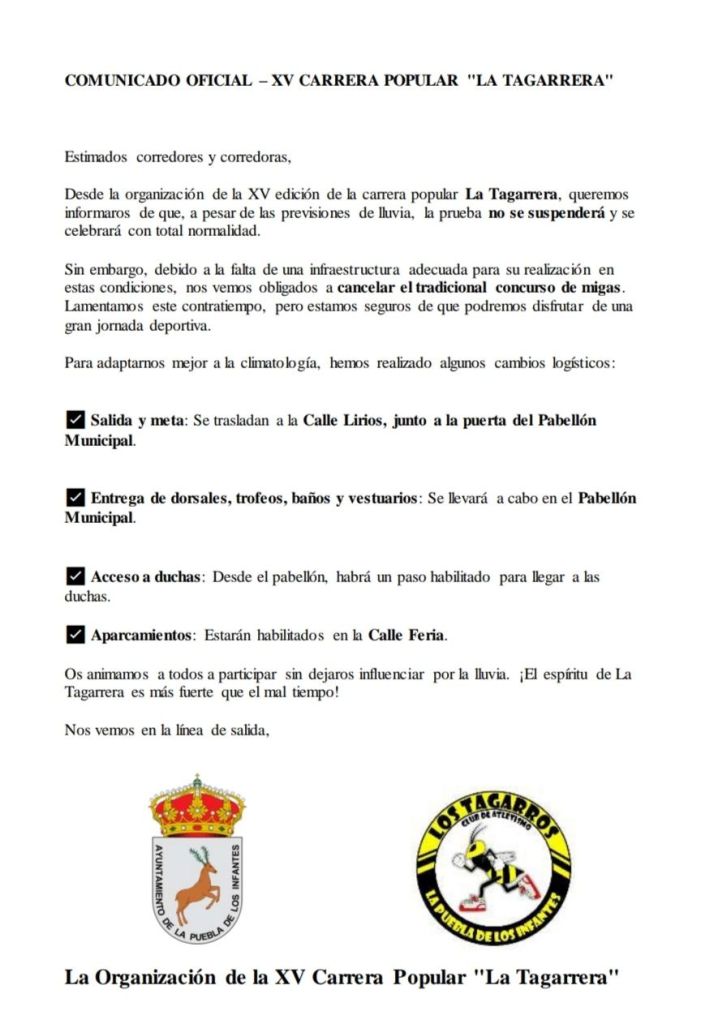 XV Carrera Popular La Tagarrera 1