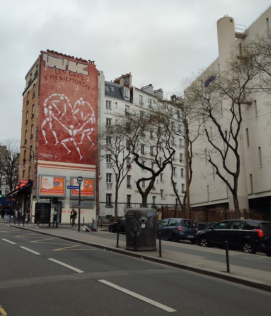 Fresque ''C'est nous les Gars d'Ménilmontant'' 2