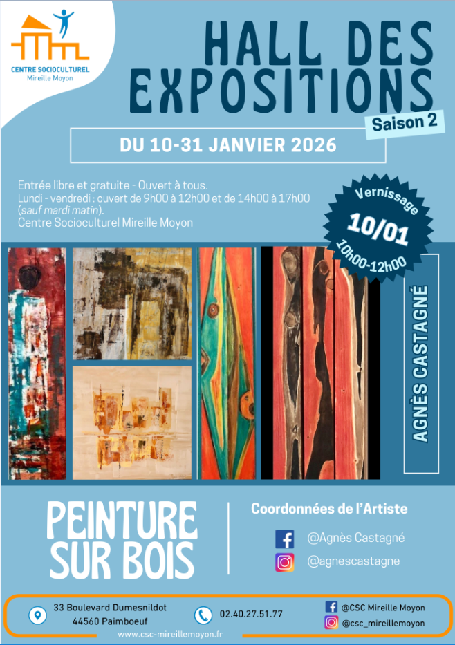 Agnès Castagné - Peinture sur bois 1