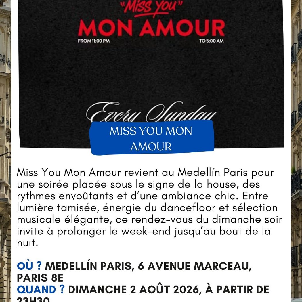 Miss You Mon Amour