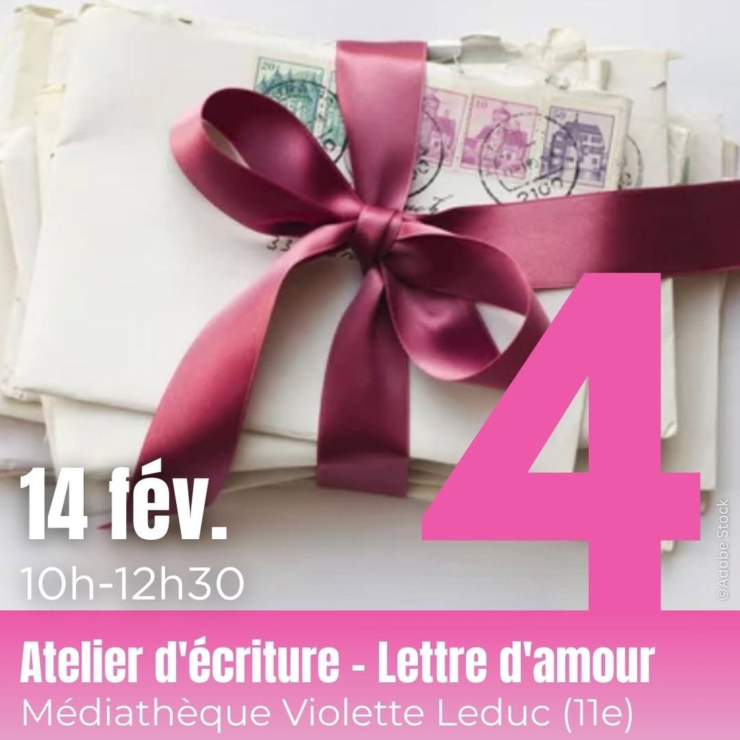 Atelier d'écriture - Lettre d'amour 1