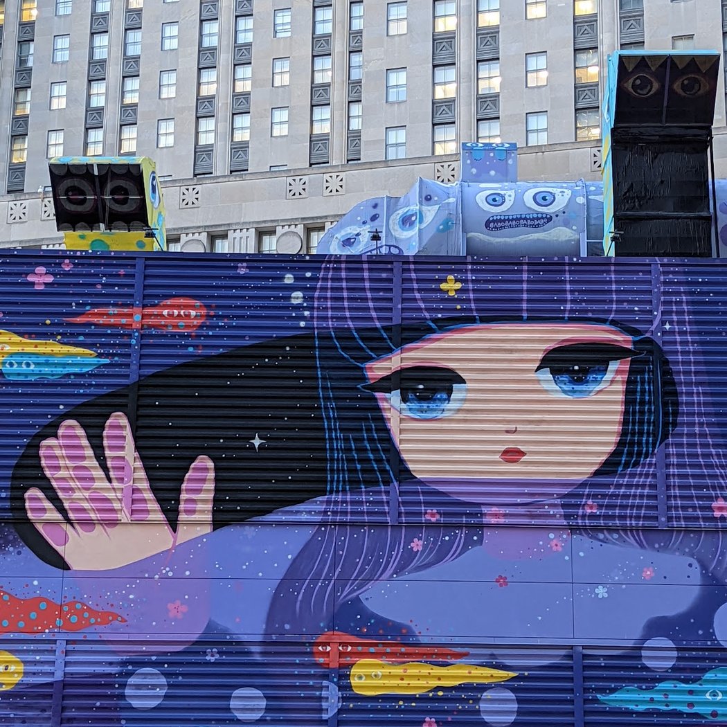 Fulton Street Art Wall 1