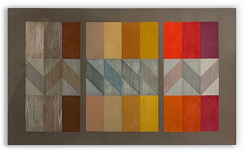 Siri Berg, Collages: Color Transitions and Geometric Structures 1