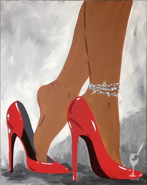 Heel to Toes (Pre-sketched Canvas) 1