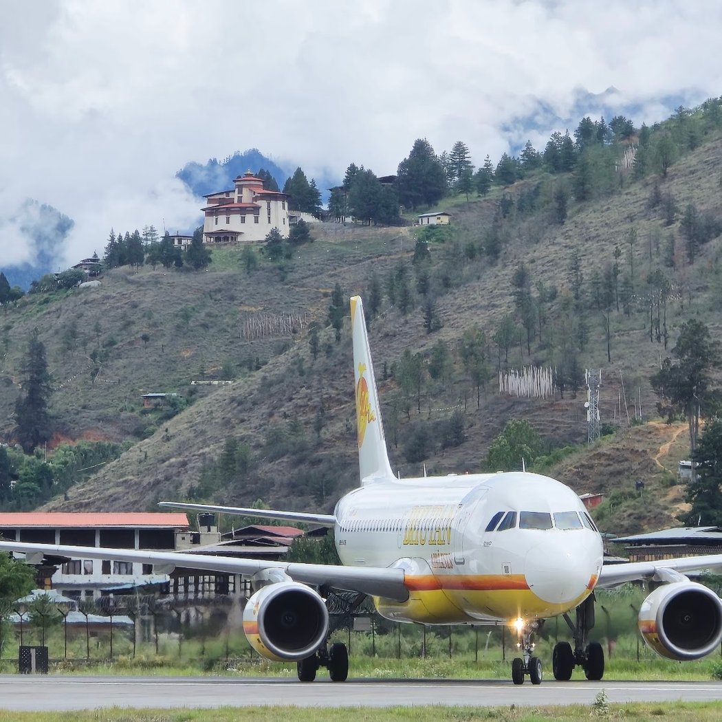 Paro Airport Bird's Eye View Point 2