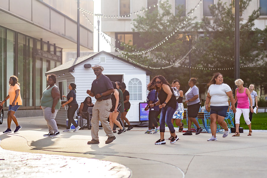 Line Dancing on the Plaza 2