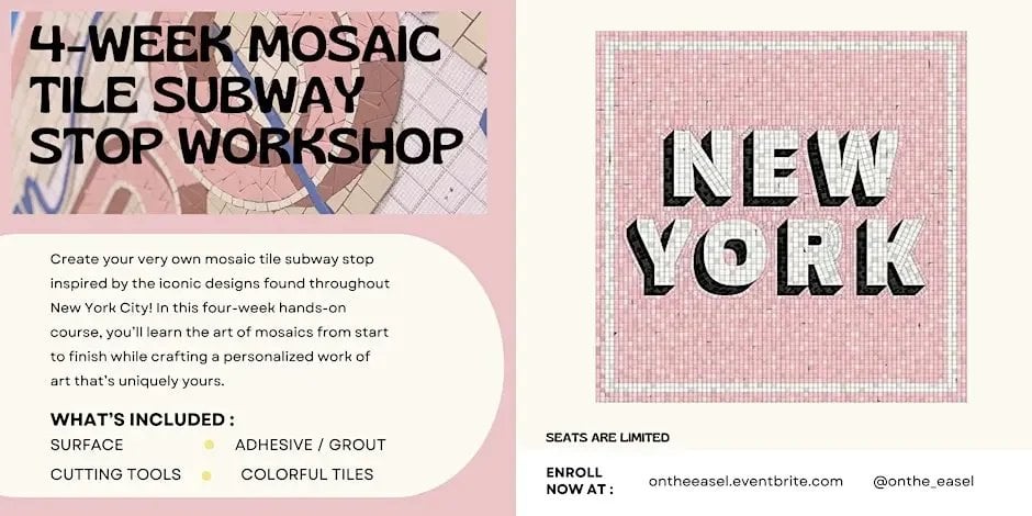 On The Easel: 4-Week Mosaic Workshop 1