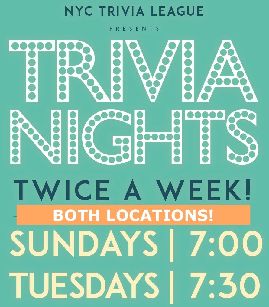 Trivia Tuesdays and Trivia Sundays 1