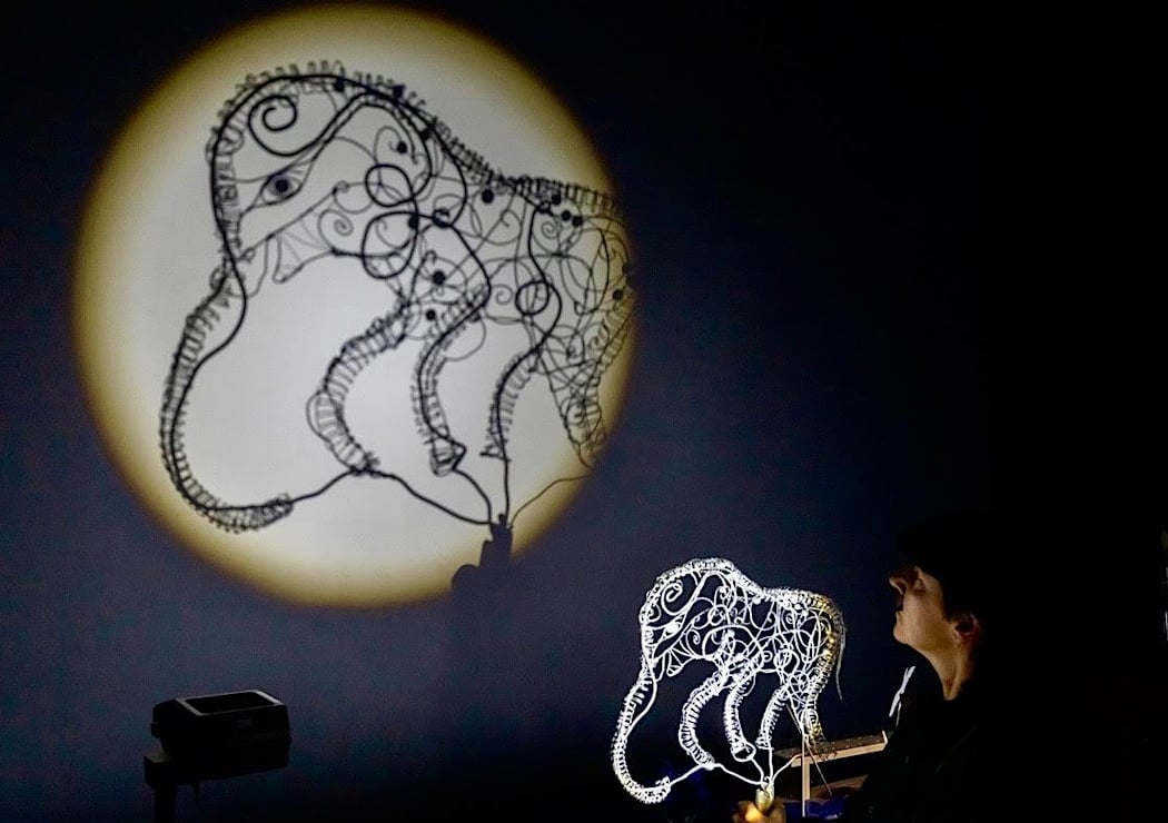 The Luna Park Elephant A Shadow Theatre Performance by Diane Matyas