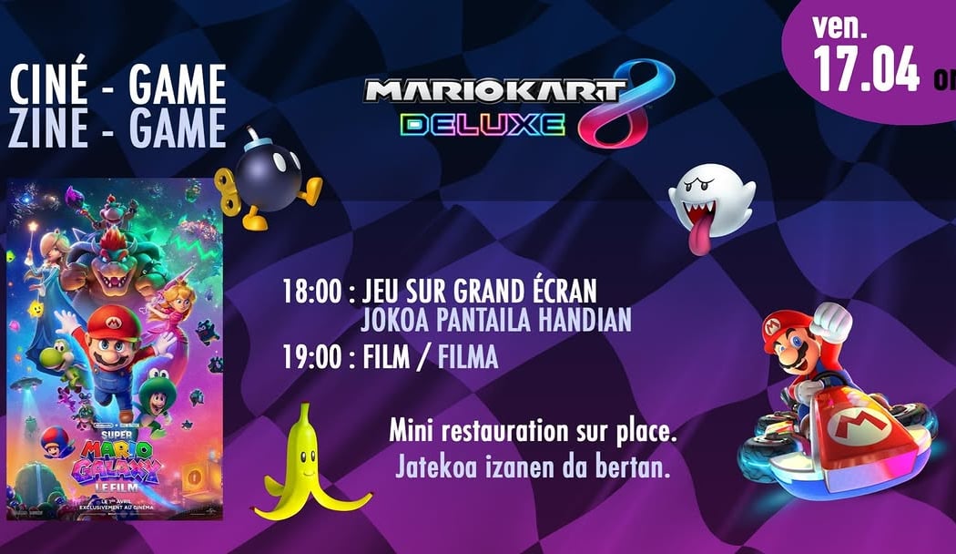 Jeu Mario Kart sur grand écran 1