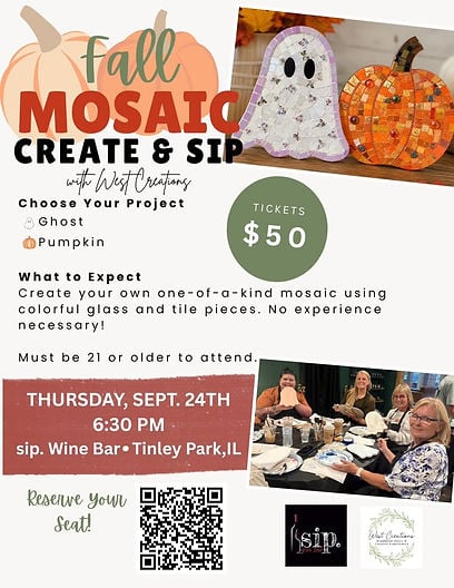 Fall Mosaic Create & Sip 1