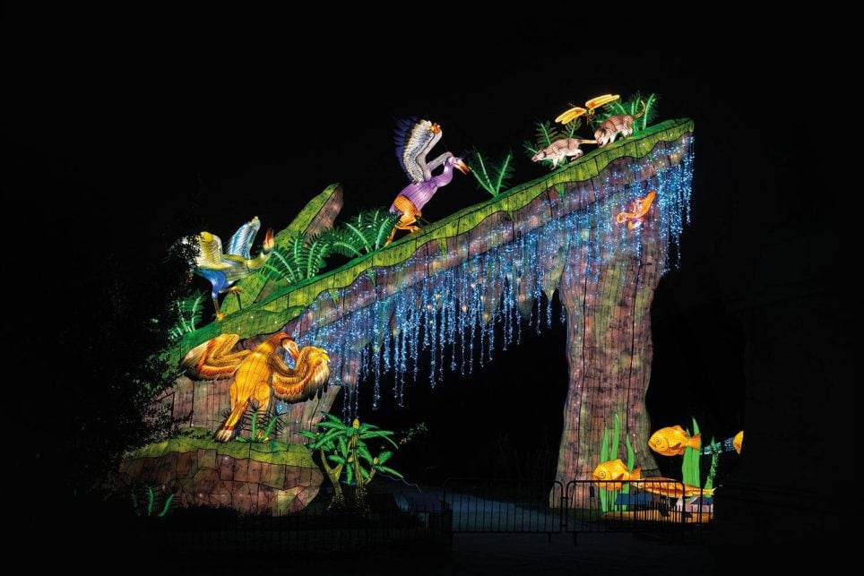 Parcours de sculptures lumineuses 1