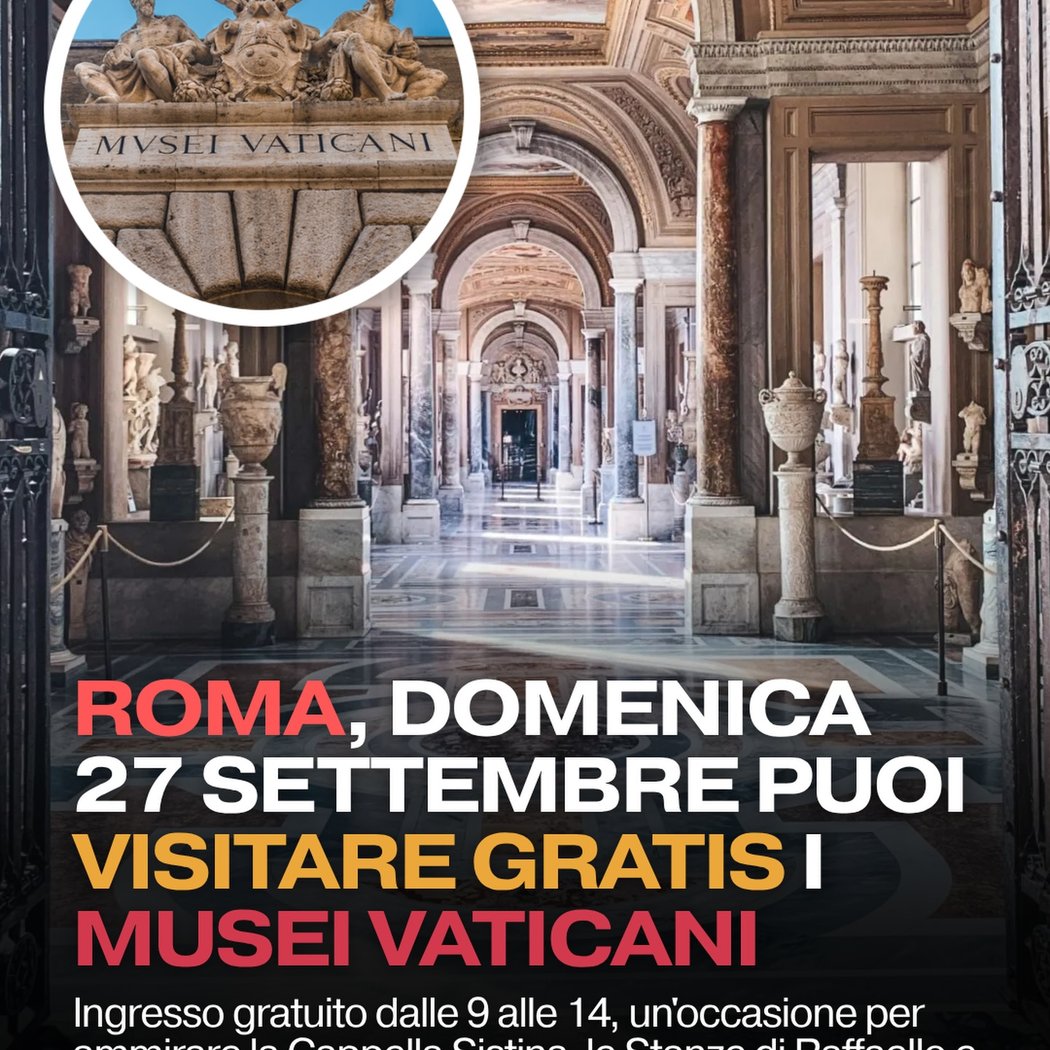 Ingresso gratuito ai Musei Vaticani
