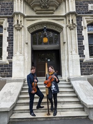 Duo Novae: featuring violinist Dr. Ambroise Aubrun and violist Kate Hamilton 1