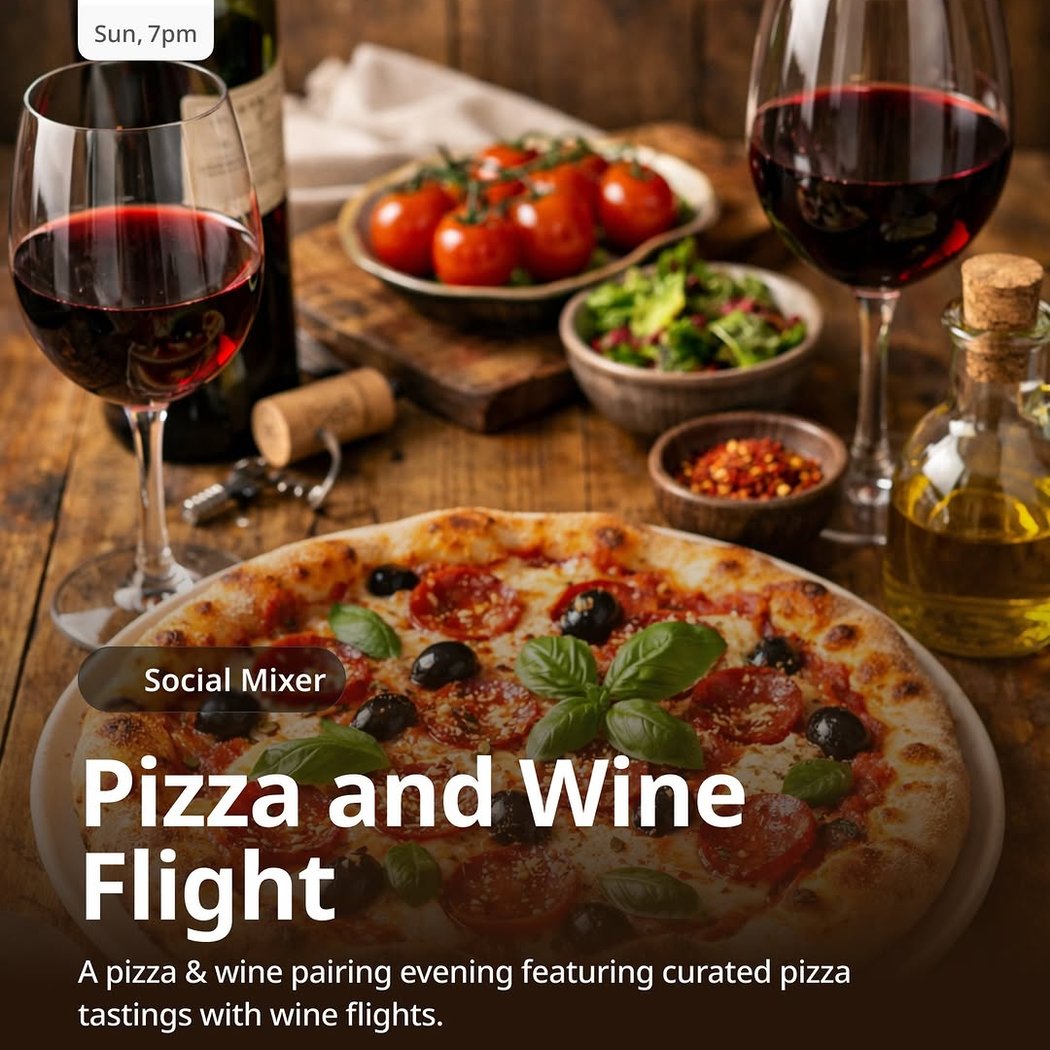 Pizza and Wine Flight 1