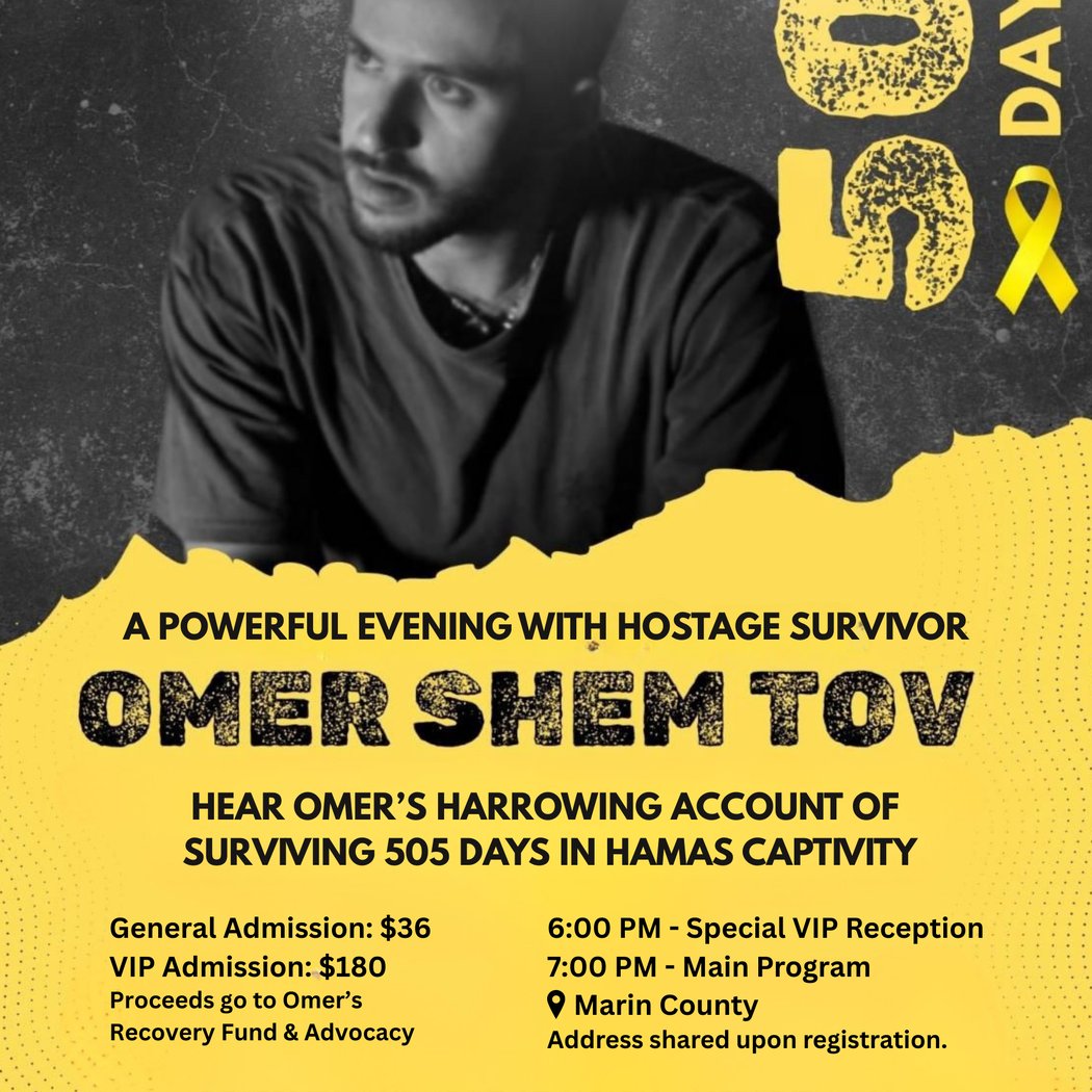 A Powerful Evening with Hostage Survivor Omer Shem Tov 1