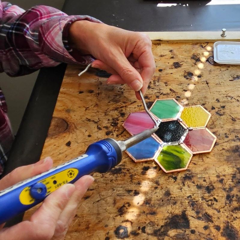 Stained Glass Garden Stake Workshop 3