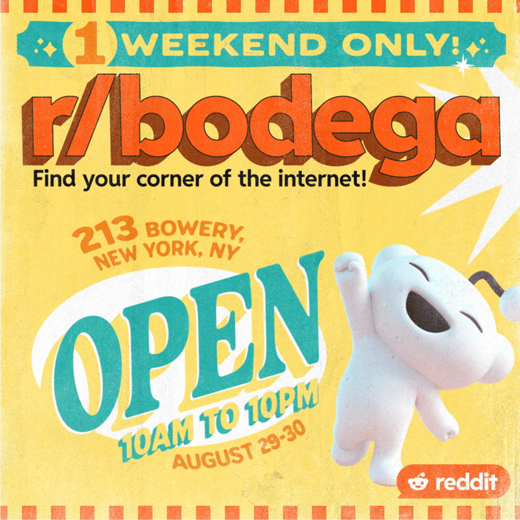 Reddit r/bodega Pop-Up
