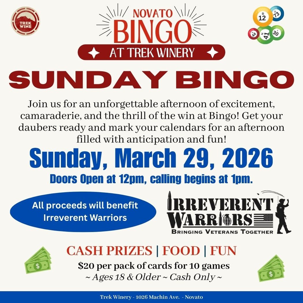 Sunday BINGO at Trek 1