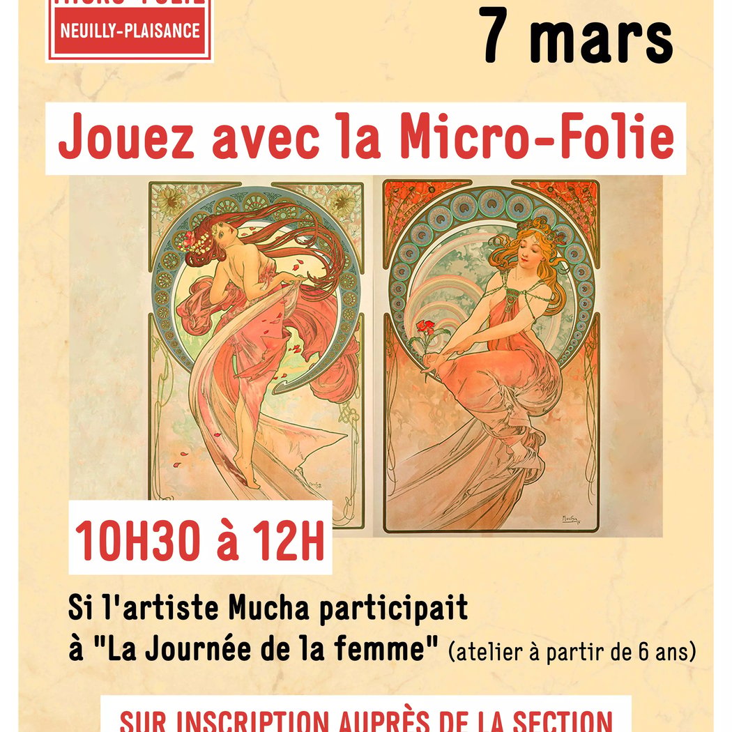 Jouez avec la Micro-Folie : Si l'artiste Mucha participait à 'La Journée de la femme' 1