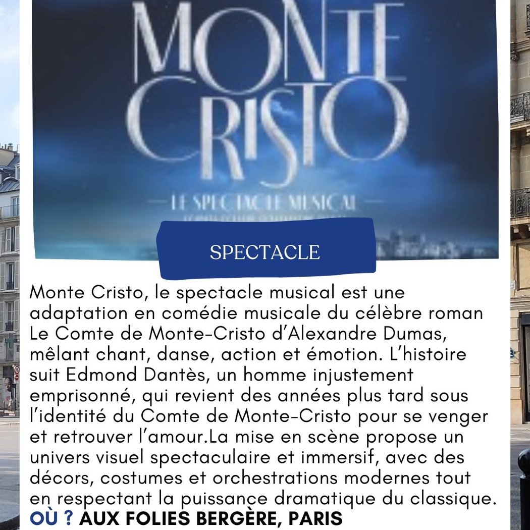 Monte Cristo, le spectacle musical 1
