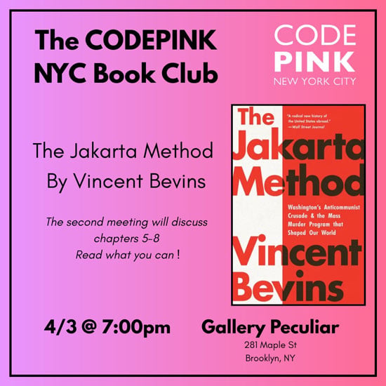 The CODEPINK NYC Book Club 1