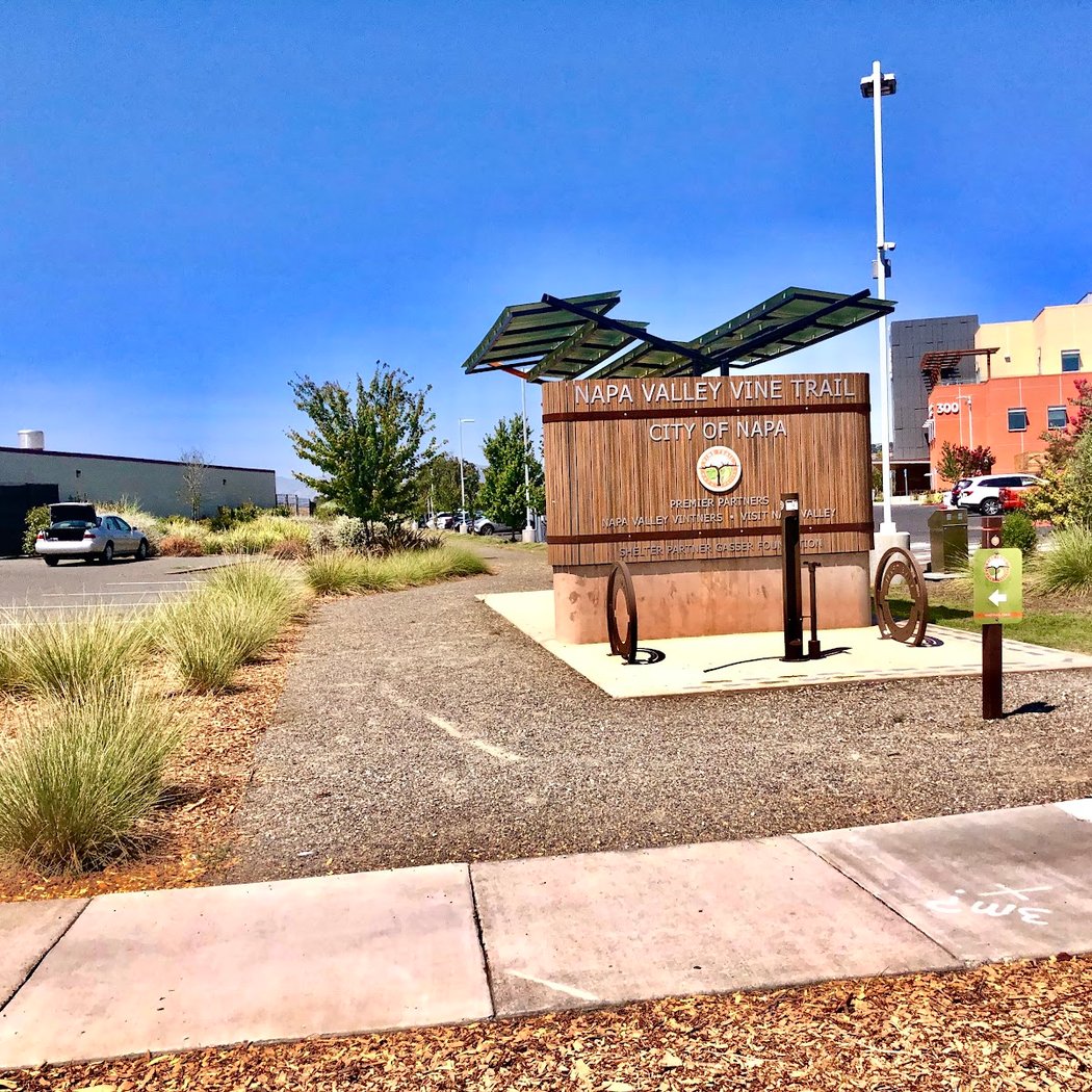 Napa Valley Vine Trail Trailhead at Hartle Court 1