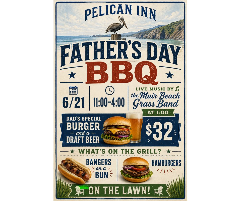 Father's Day BBQ at The Pelican Inn
