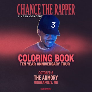 Chance the Rapper - Coloring Book 10 Year Anniversary Tour 1