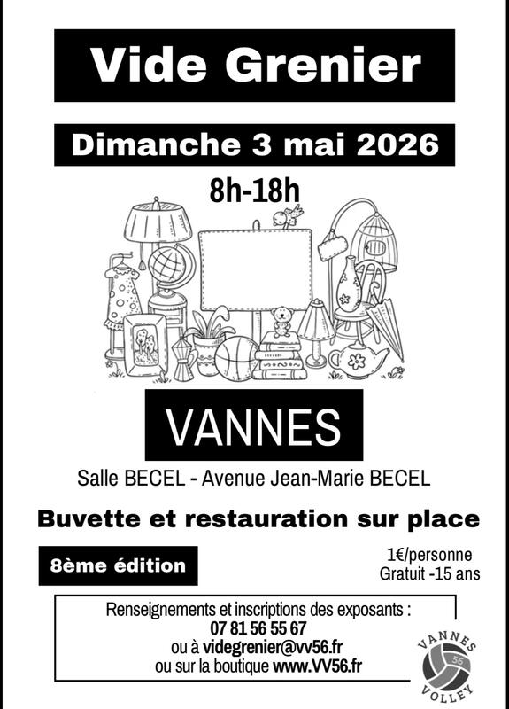 8ème Vide Greniers du Vannes Volley 56 1