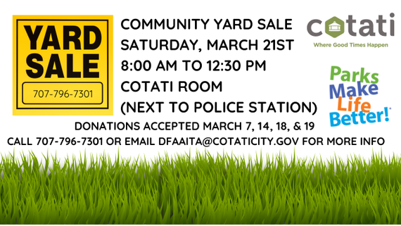 Cotati Community Yard Sale 1
