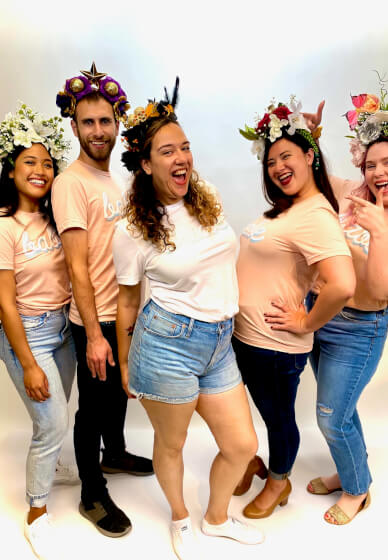 Flower crown workshops at Mannequin Madness 3
