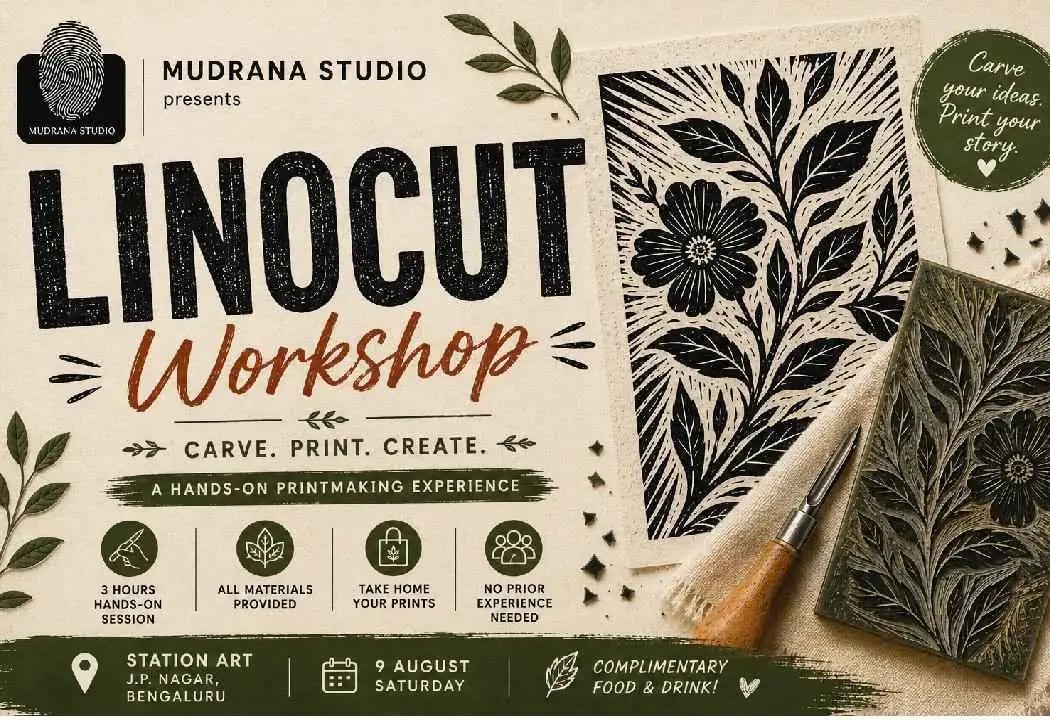 Linocut Printmaking Workshop