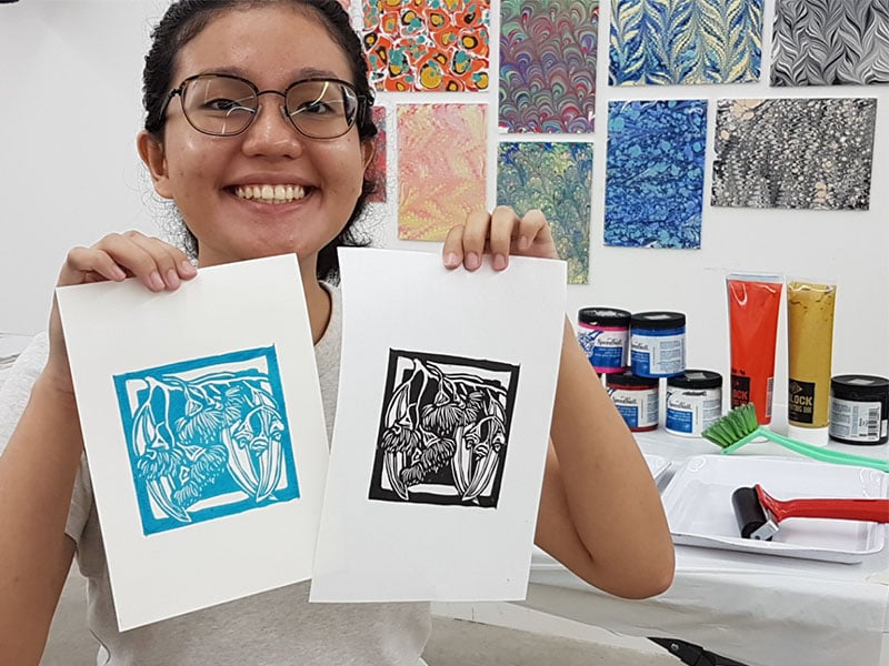 Lino Print Workshop 4