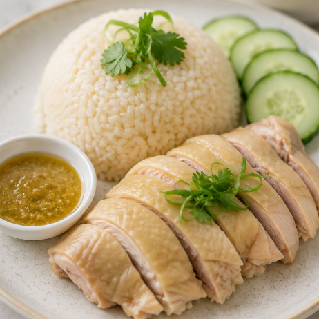 Taste of Singapore: Hainanese Chicken Rice & Coconut Sago