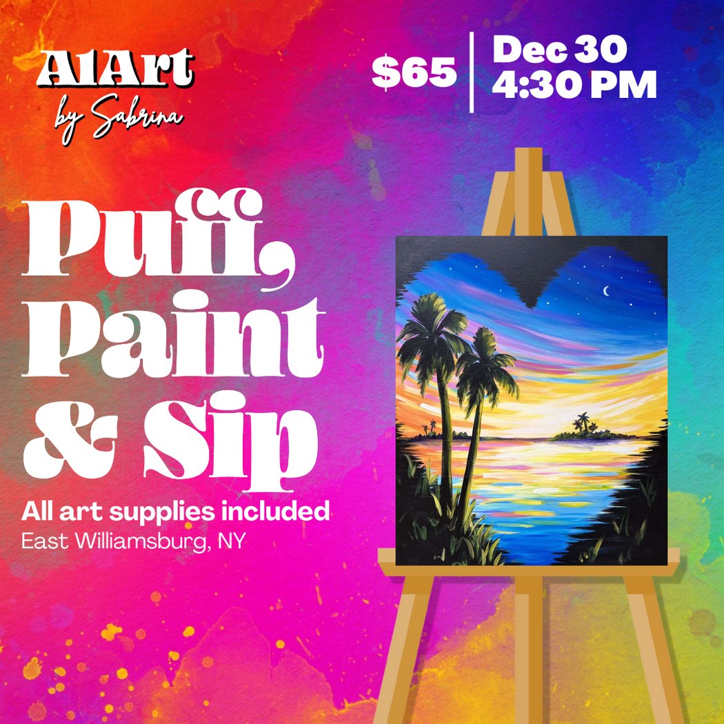 Puff, Paint and Sip Art Studio 1