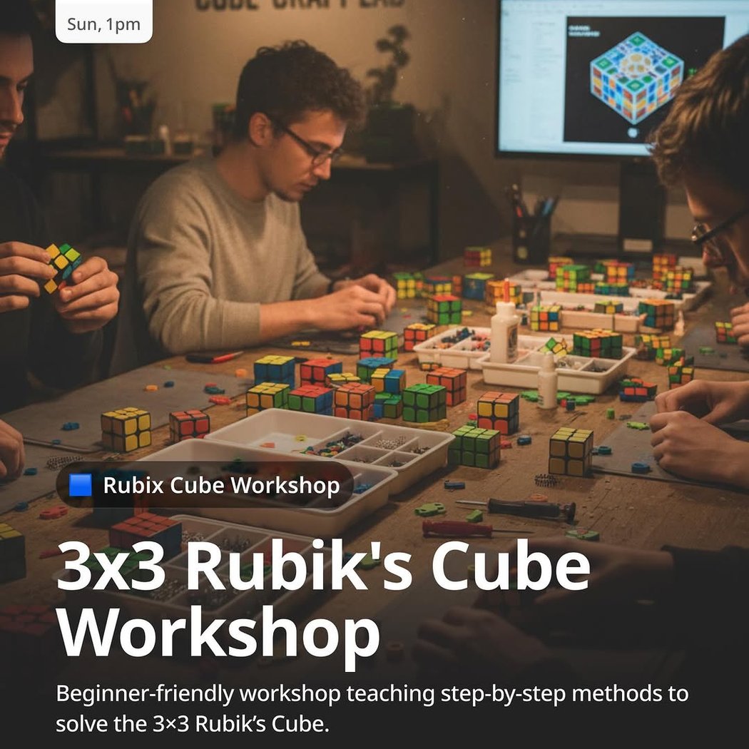 3x3 Rubik’s Cube Workshop 1