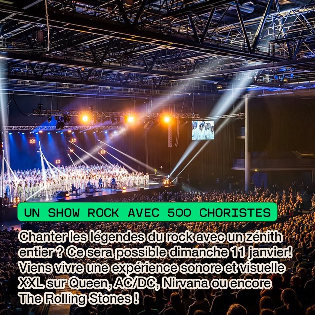 UN SHOW ROCK AVEC 500 CHORISTES 1