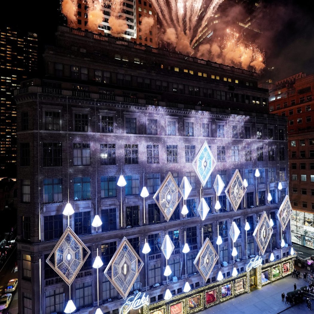 Saks Fifth Avenue Holiday Light Show 2