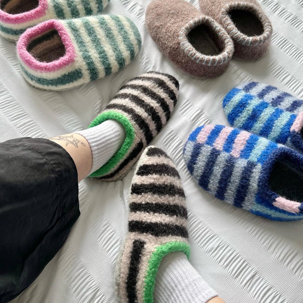 Knit & Felt the Sailor Slippers 1