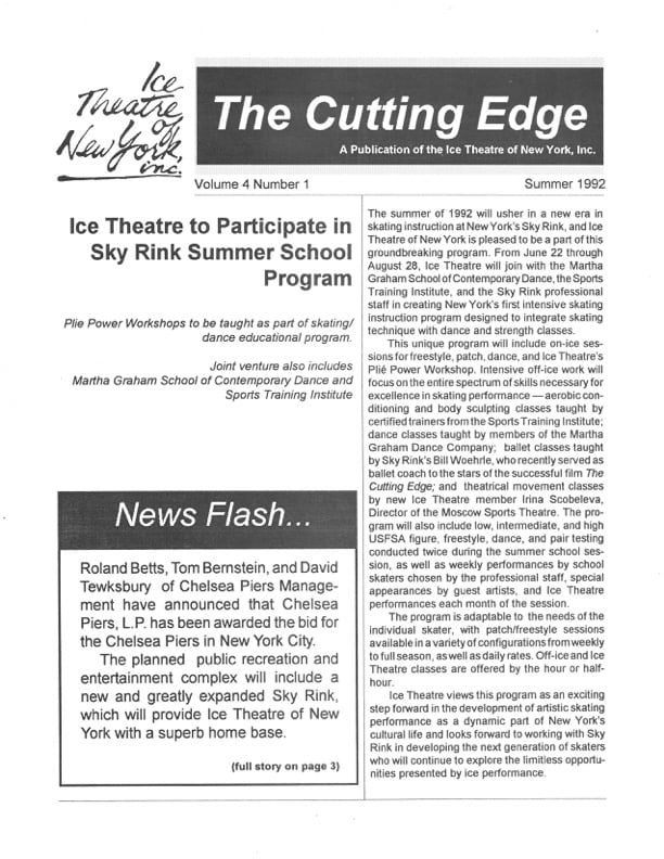 Intensive Skating Instruction Program 1