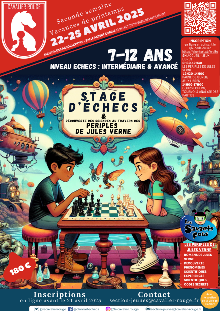 Stage échecs pour les vacances de printemps 2025 1