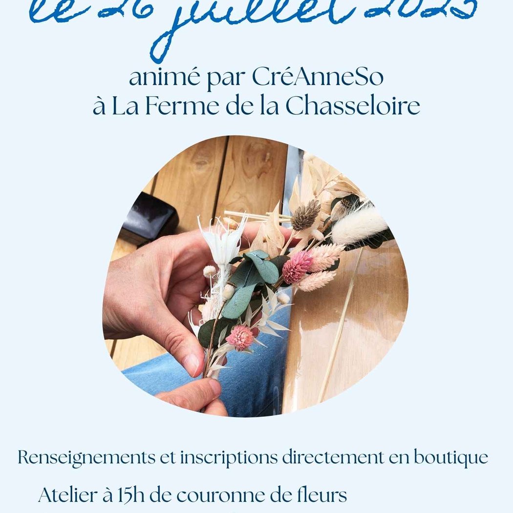Atelier floral avec CréAnneSo 1