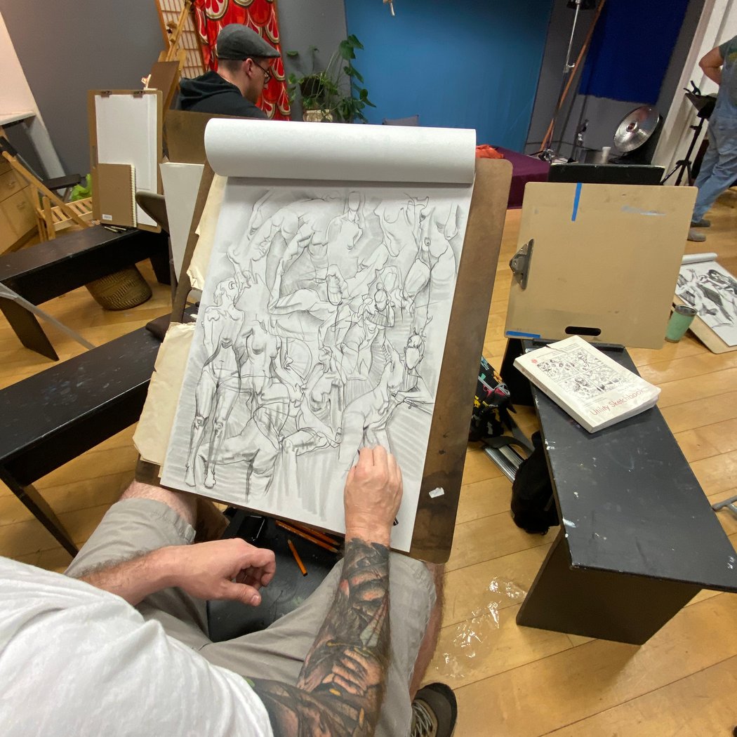 Gesture drawing class 1